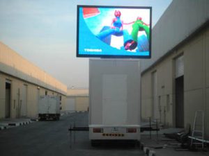 mobile led screen by Electro Media International