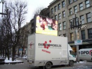 mobile led screen by Electro Media International