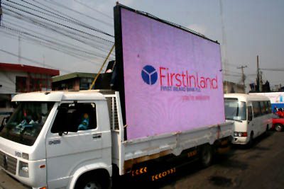 mobile led screen by Electro Media International